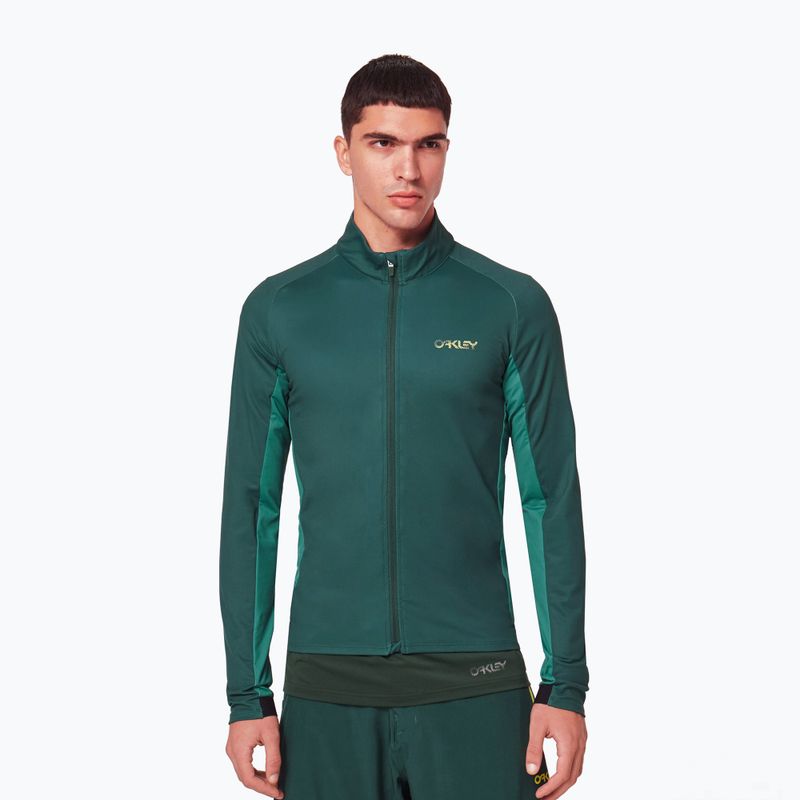 Pánsky cyklistický dres Oakley Elements Thermal green FOA403117