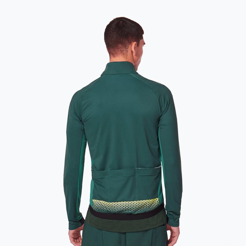 Pánsky cyklistický dres Oakley Elements Thermal green FOA403117 3