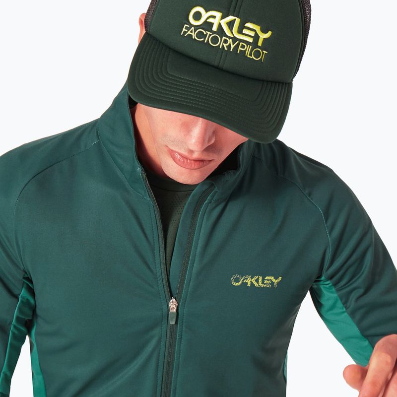 Pánsky cyklistický dres Oakley Elements Thermal green FOA403117 5