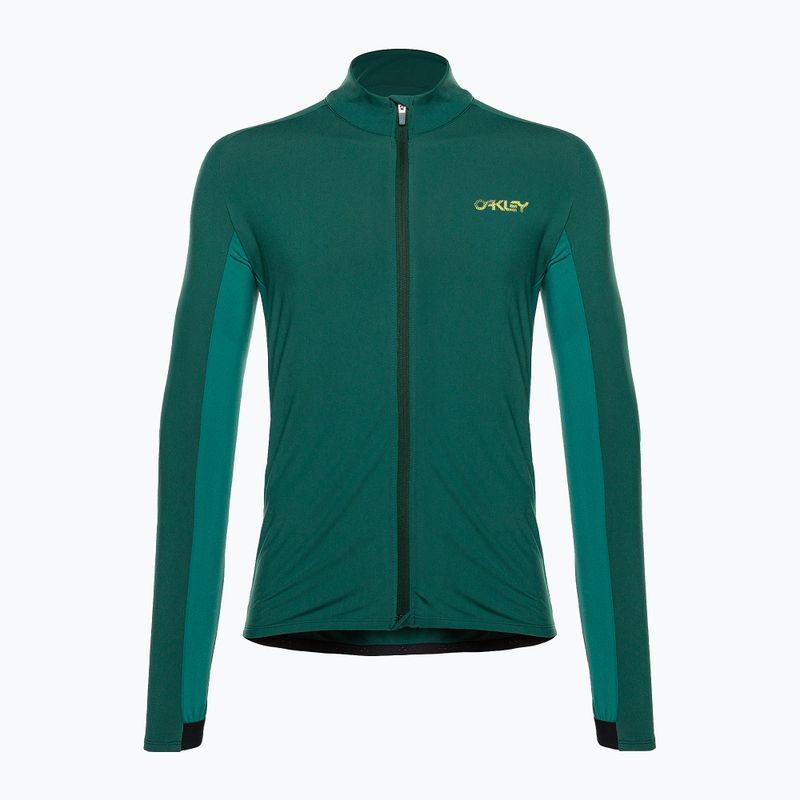 Pánsky cyklistický dres Oakley Elements Thermal green FOA403117 9