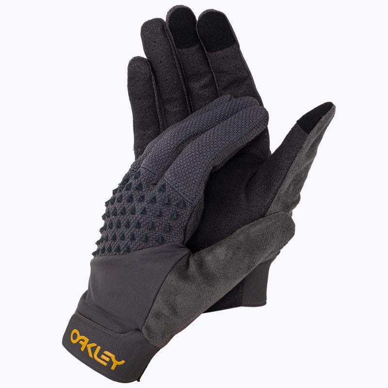 Oakley Drop In MTB pánske cyklistické rukavice čierne FOS900874