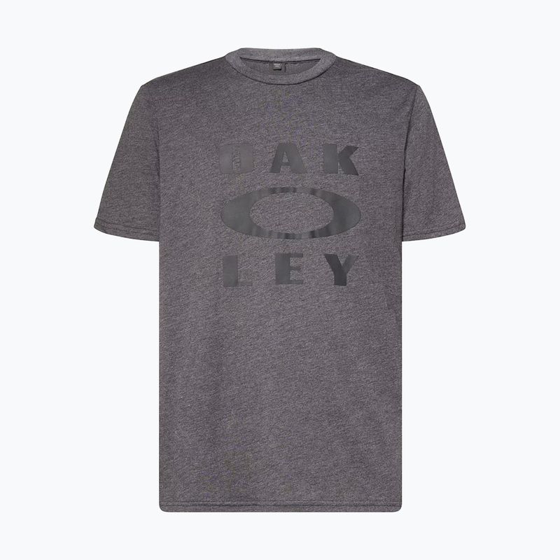 Pánske tričko Oakley Bark Ellipse Tee dark grey hthr/black