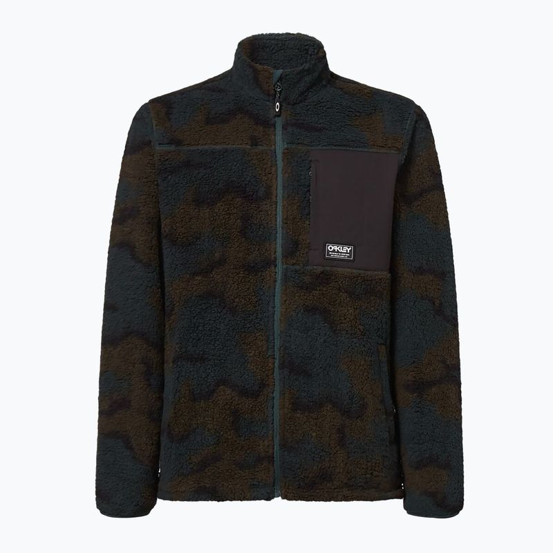 Oakley Mountain Fire Sherpa pánska snowboardová mikina zelená FOA403426 10