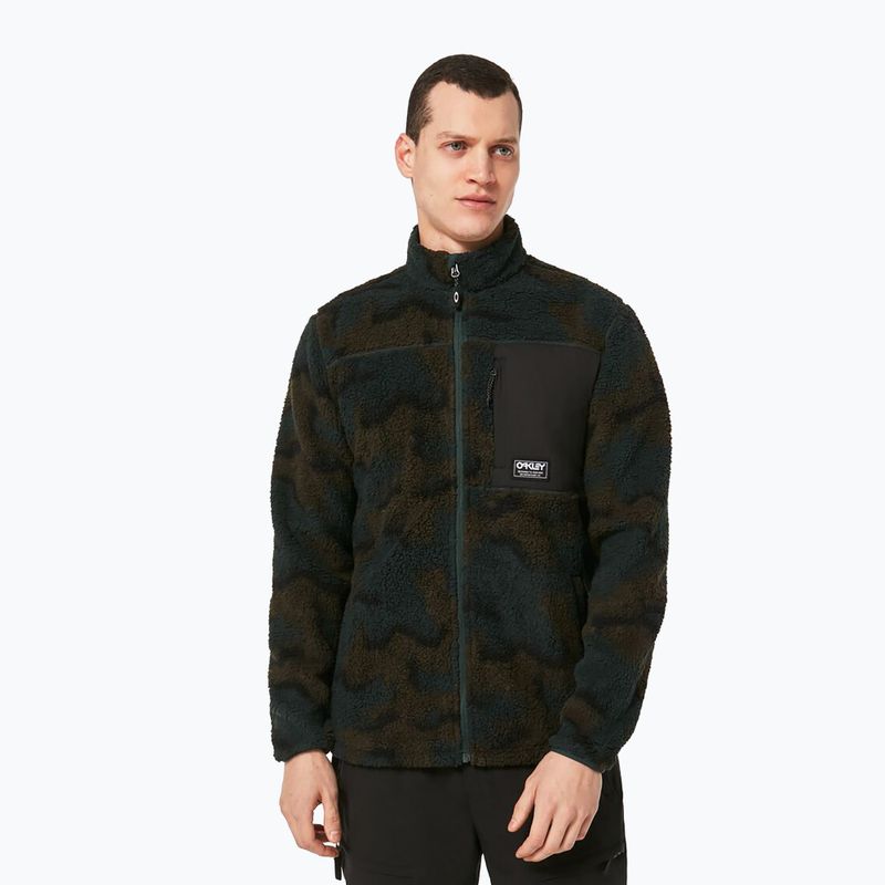 Oakley Mountain Fire Sherpa pánska snowboardová mikina zelená FOA403426
