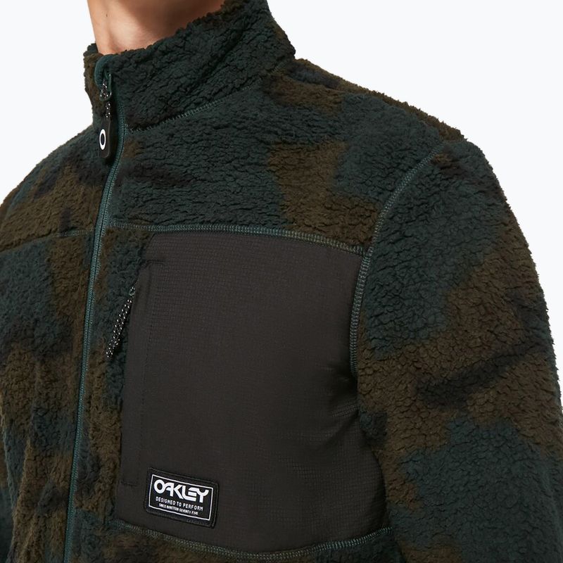 Oakley Mountain Fire Sherpa pánska snowboardová mikina zelená FOA403426 6