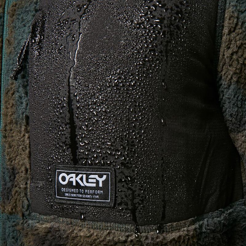 Oakley Mountain Fire Sherpa pánska snowboardová mikina zelená FOA403426 7