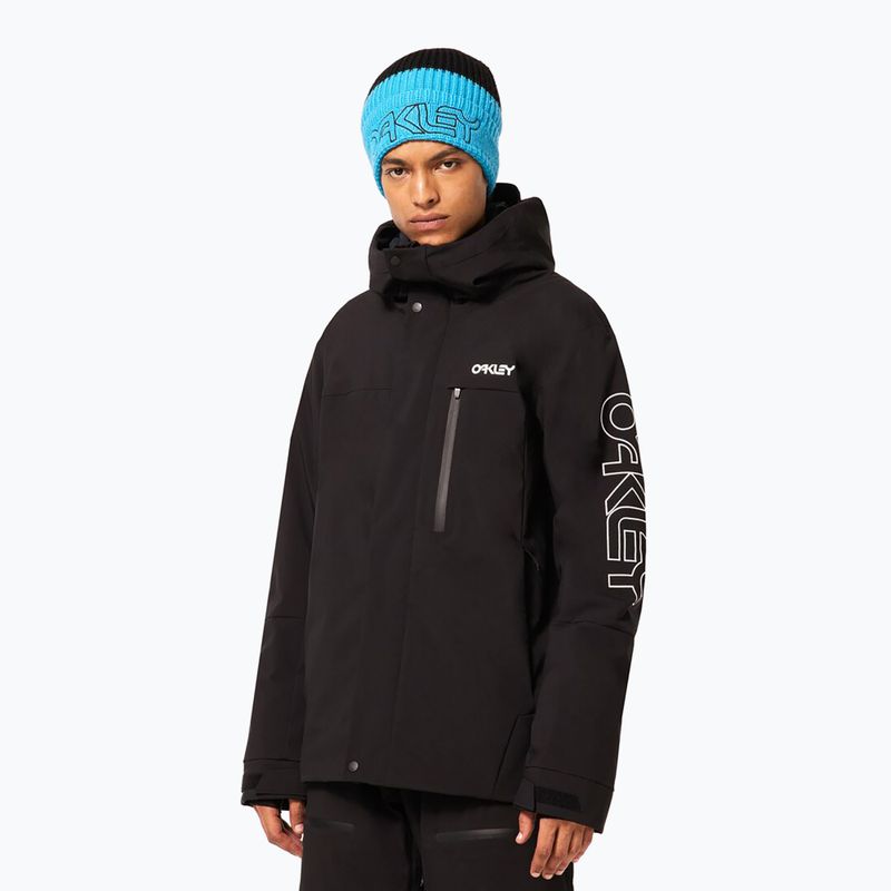 Pánska snowboardová bunda Oakley TNP TBT Insulated black/white logo