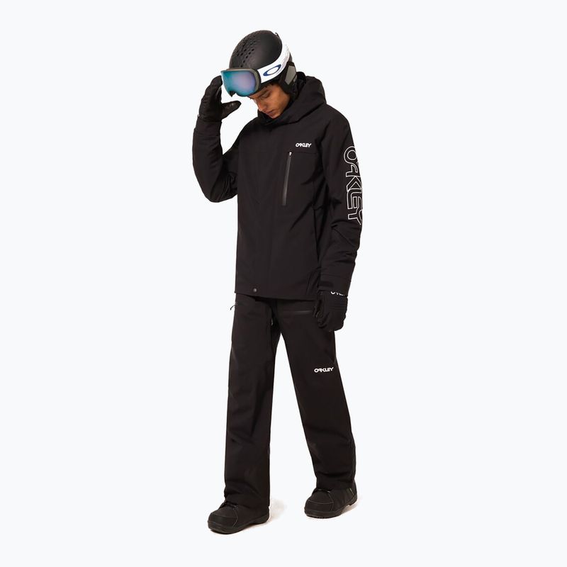 Pánska snowboardová bunda Oakley TNP TBT Insulated black/white logo 3