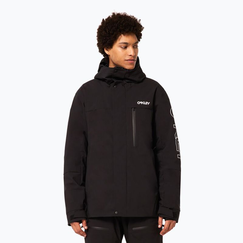 Pánska snowboardová bunda Oakley TNP TBT Insulated black/white logo 4