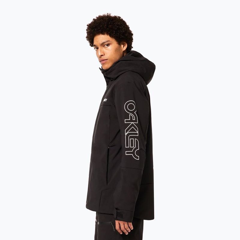 Pánska snowboardová bunda Oakley TNP TBT Insulated black/white logo 5