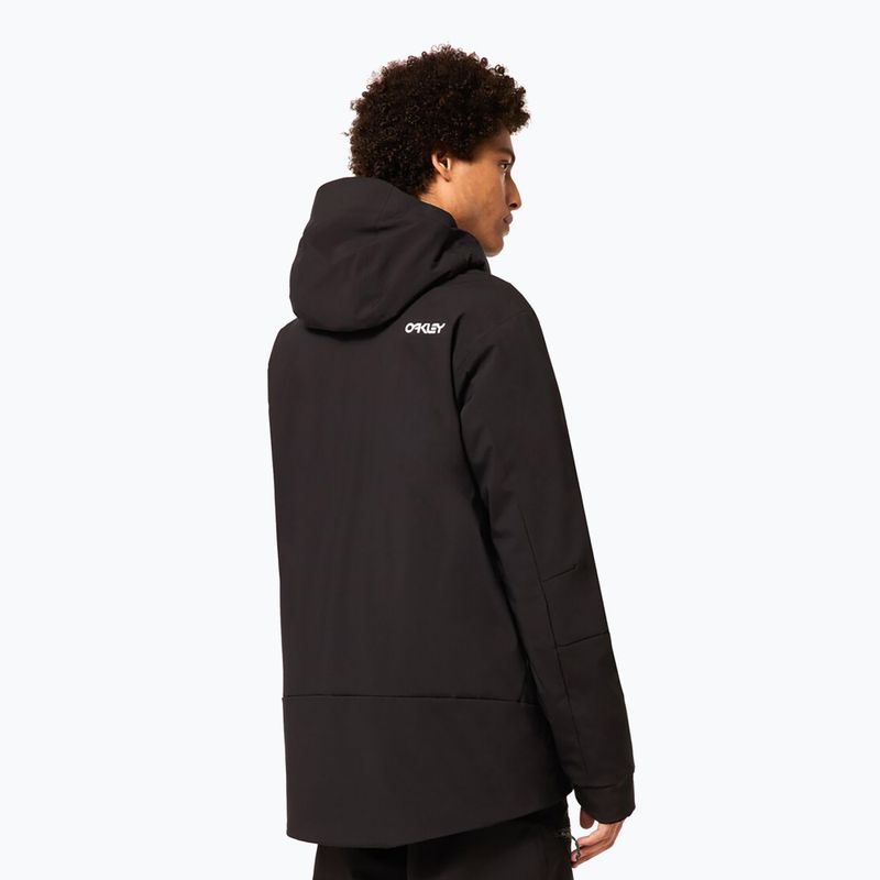 Pánska snowboardová bunda Oakley TNP TBT Insulated black/white logo 6