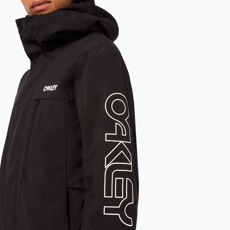 Pánska snowboardová bunda Oakley TNP TBT Insulated black/white logo 7