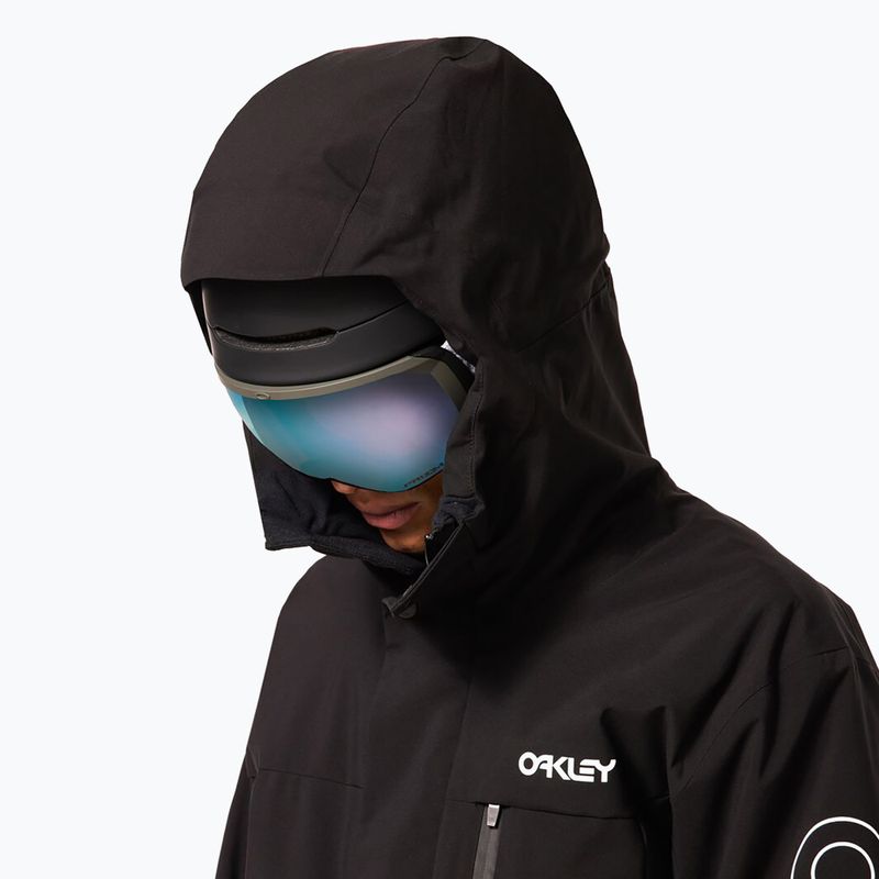 Pánska snowboardová bunda Oakley TNP TBT Insulated black/white logo 12