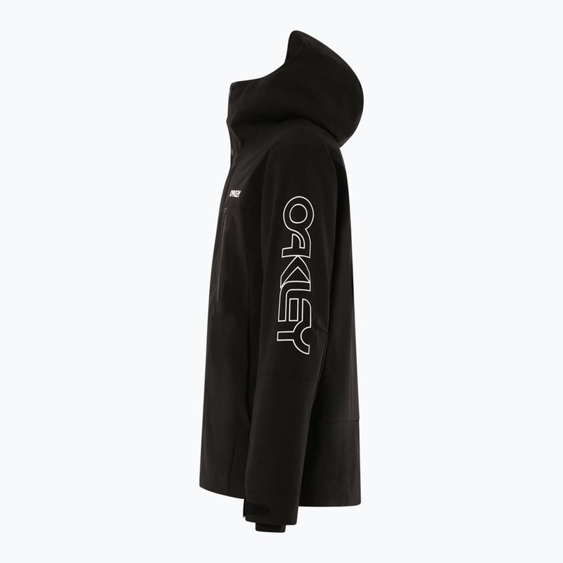 Pánska snowboardová bunda Oakley TNP TBT Insulated black/white logo 17