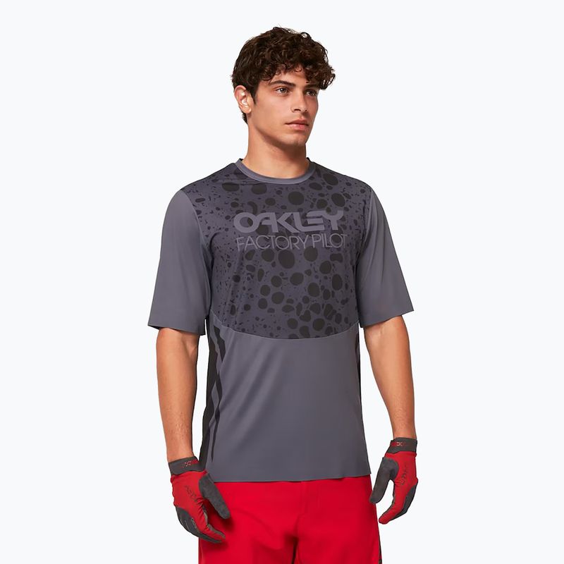 Pánsky cyklistický dres Oakley Maven Rc SS šedý FOA444 4