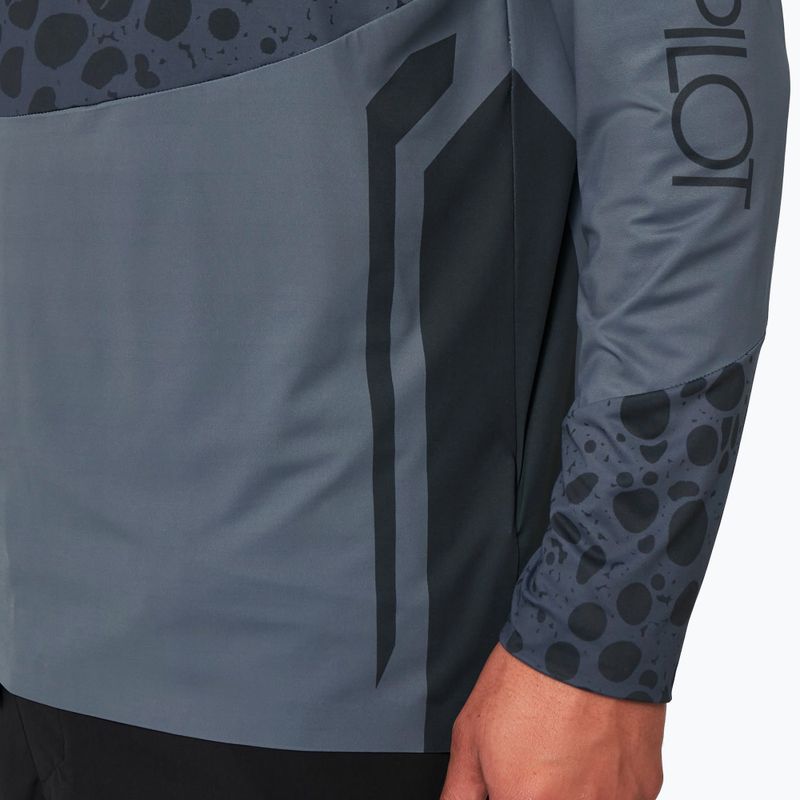 Pánsky cyklistický dres Oakley Maven Rc LS šedo-čierny FOA4443 7