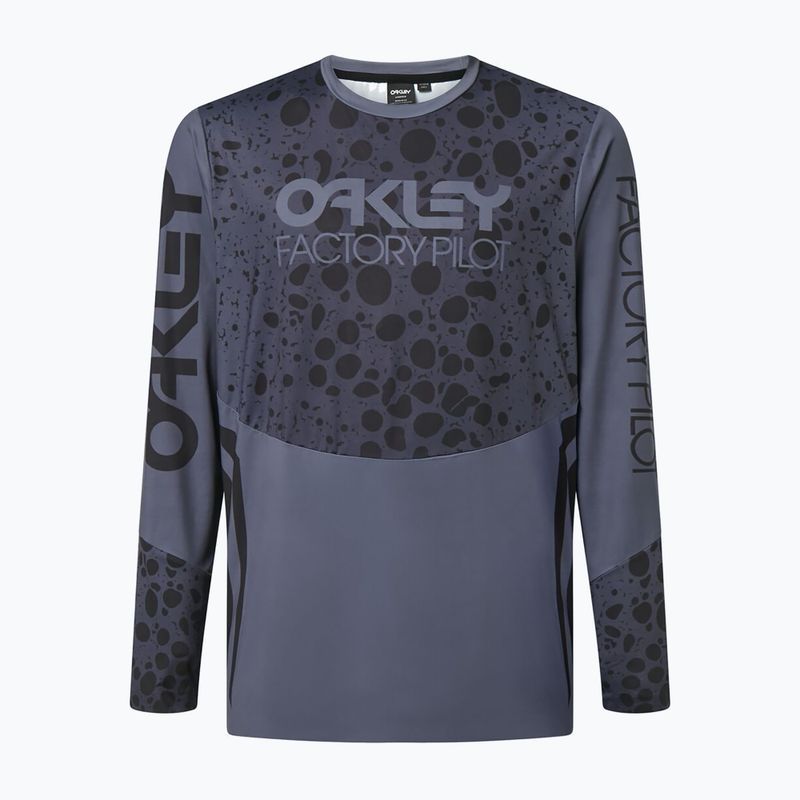 Pánsky cyklistický dres Oakley Maven Rc LS šedo-čierny FOA4443 12