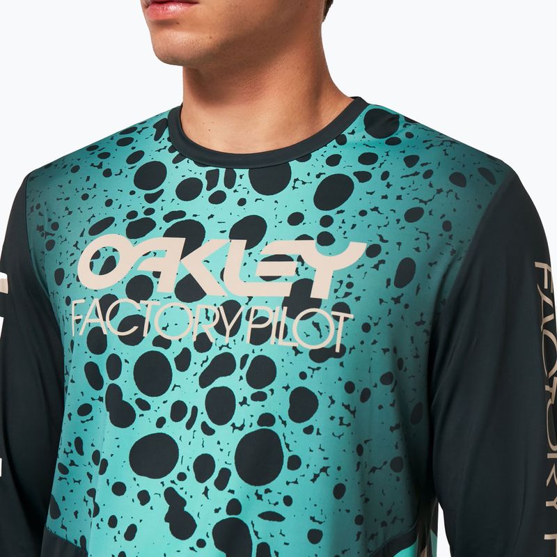 Pánsky cyklistický dres Oakley Maven Rc LS zelený FOA4443 6