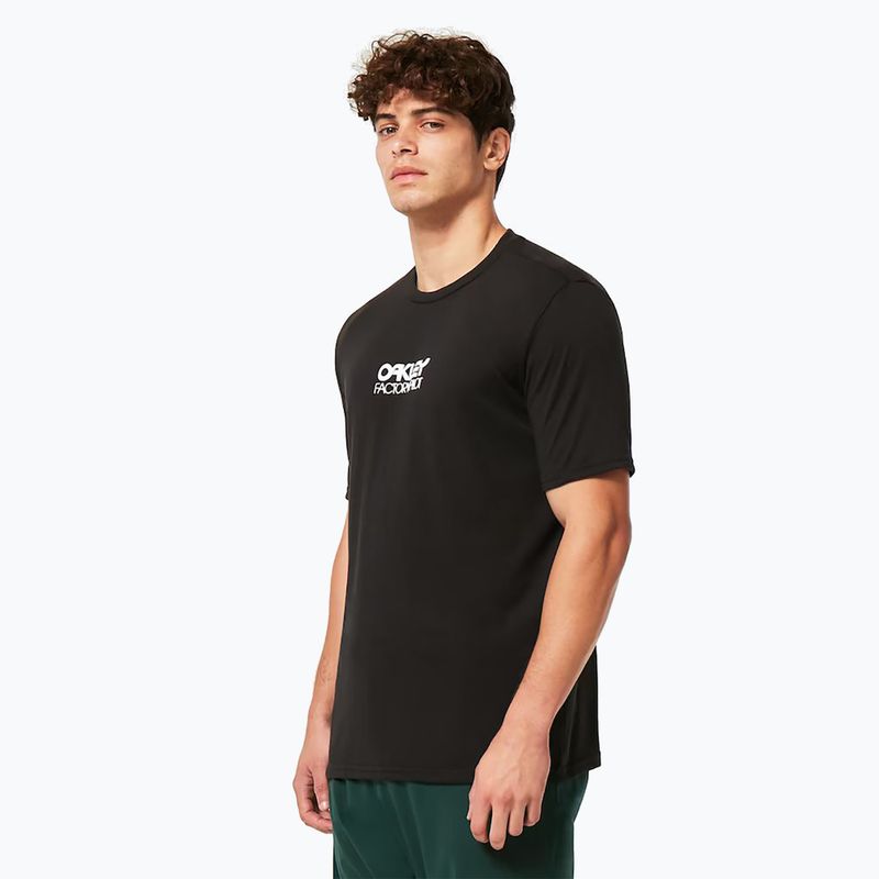 Pánske cyklistické tričko Oakley Factory Pilot Ss Tee black FOA404507 2