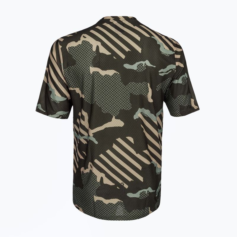 Pánsky cyklistický dres Oakley Ride Free SS zelený FOA403780 2