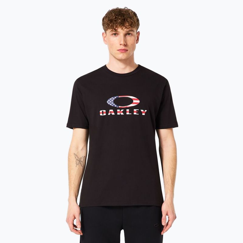 Pánske tričko Oakley O Bark 2.0 black/american flag