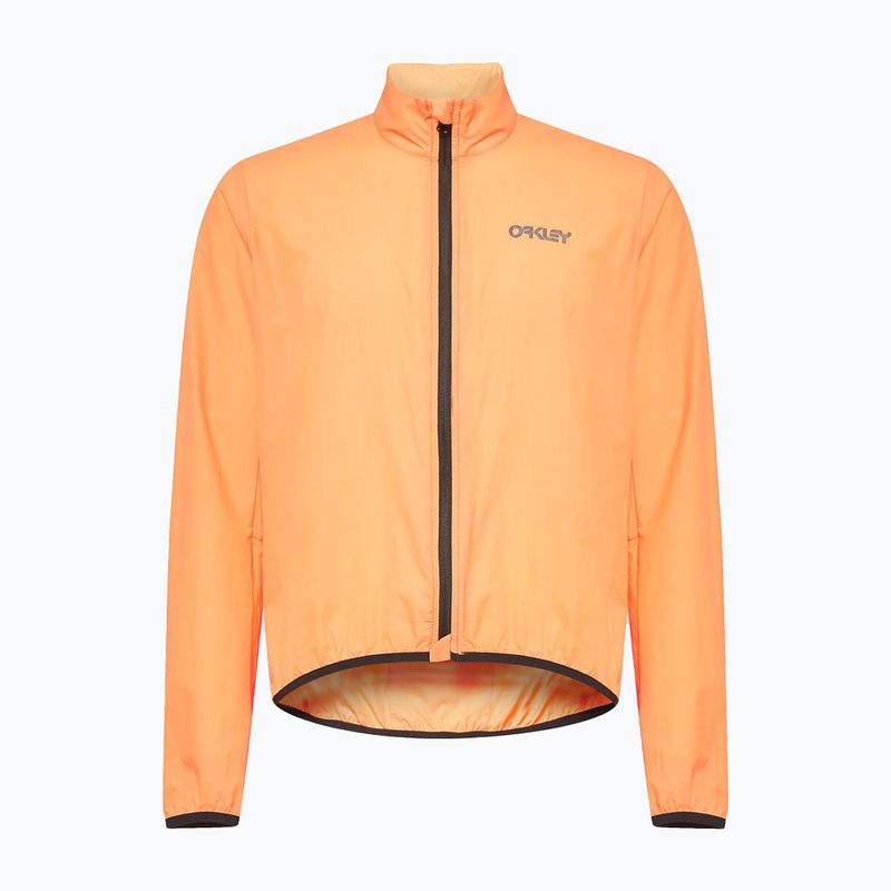 Pánska cyklistická bunda Oakley Elements Pkble Jacket II orange FOA404493