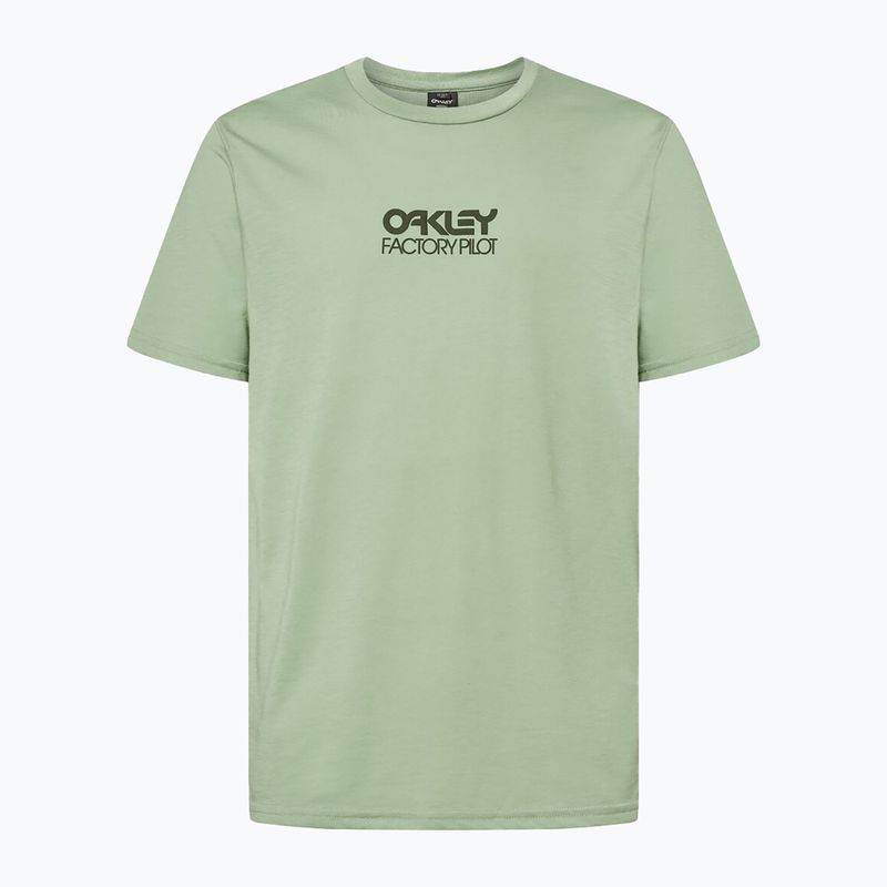 Pánske cyklistické tričko Oakley Factory Pilot Ss Tee green FOA404507