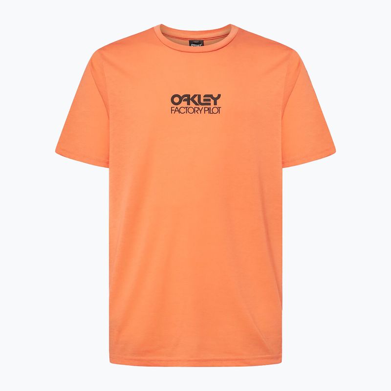 Pánske cyklistické tričko Oakley Factory Pilot Ss Tee orange FOA404507