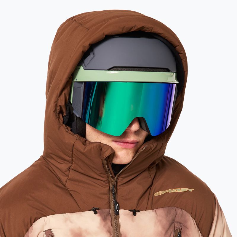 Pánska snowboardová bunda Oakley TC Rykkinn brown clouds print 11