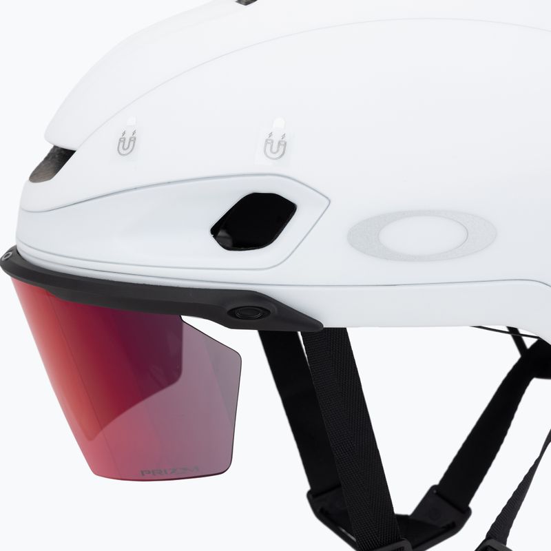 Prilba na cestný bicykel Oakley Aro7 Road matte white/prizm 7