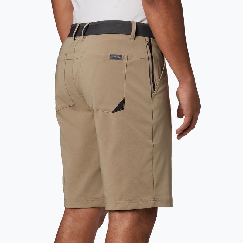 Columbia Tech Trail 221 pánske trekingové šortky beige 1883371 4