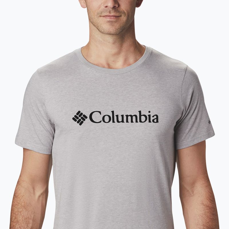 Pánske tričko Columbia CSC Basic Logo šedá heather 2