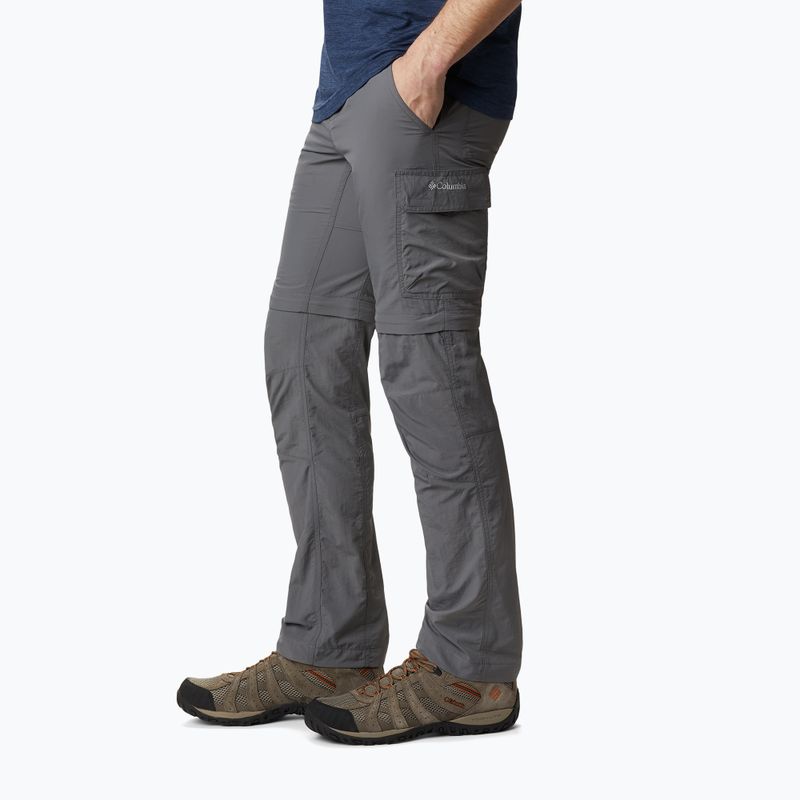 Columbia Silver Ridge II converti 023 grey 1794891 pánske trekingové nohavice 3