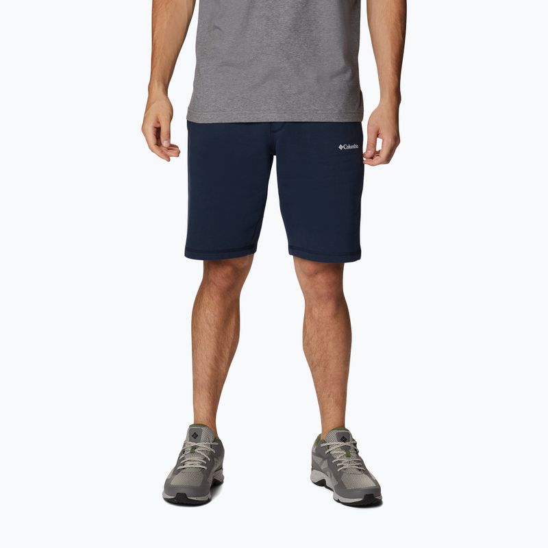 Pánske trekingové šortky Columbia Logo Fleece navy blue 1884601464