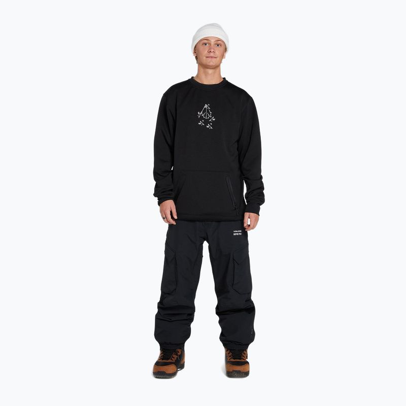 Pánska snowboardová mikina Volcom Let It Storm Crew black G4652201-ART