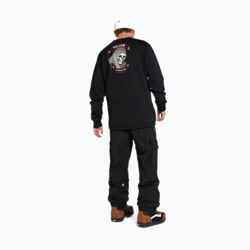 Pánska snowboardová mikina Volcom Let It Storm Crew black G4652201-ART 2