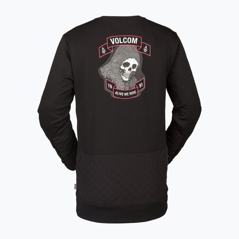 Pánska snowboardová mikina Volcom Let It Storm Crew black G4652201-ART 4