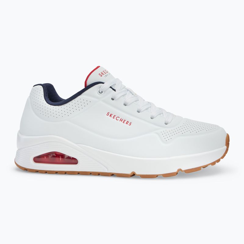 Pánska obuv SKECHERS Uno Stand On Air white/navy/red 2