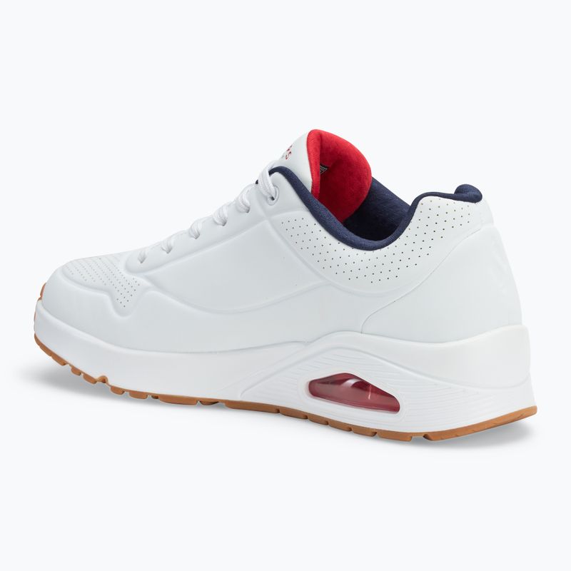 Pánska obuv SKECHERS Uno Stand On Air white/navy/red 3