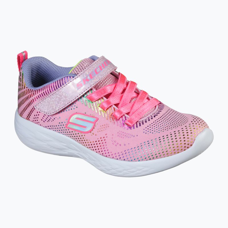 SKECHERS Go Run 600 Shimmer Speeder detská tréningová obuv light pink/multi 11