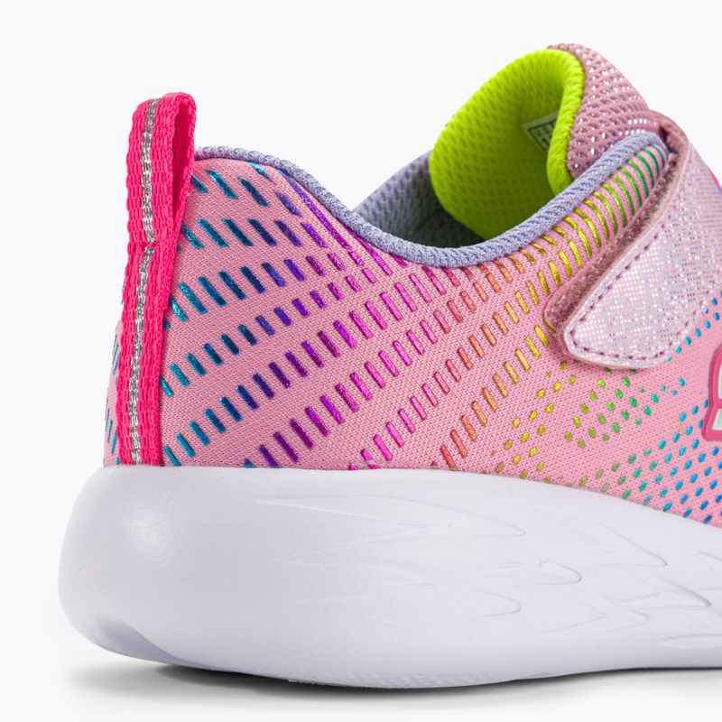 SKECHERS Go Run 600 Shimmer Speeder detská tréningová obuv light pink/multi 9