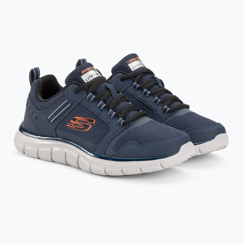 SKECHERS Track Knockhill pánska tréningová obuv navy/orange 5