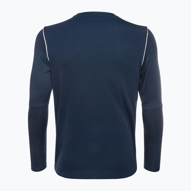 Pánske futbalové tričko s dlhým rukávom Nike Dri-FIT Park 20 Crew obsidian/white 2