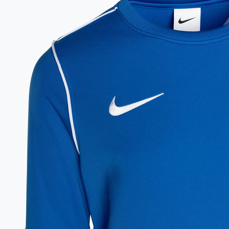 Detská futbalová mikina Nike Dri-FIT Park 20 Crew kráľovská modrá/biela 3