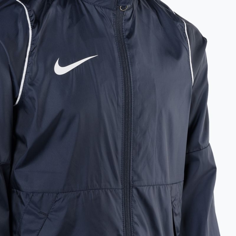 Detská futbalová bunda Nike Park 20 Rain Jacket obsidiánová/biela/biela 3