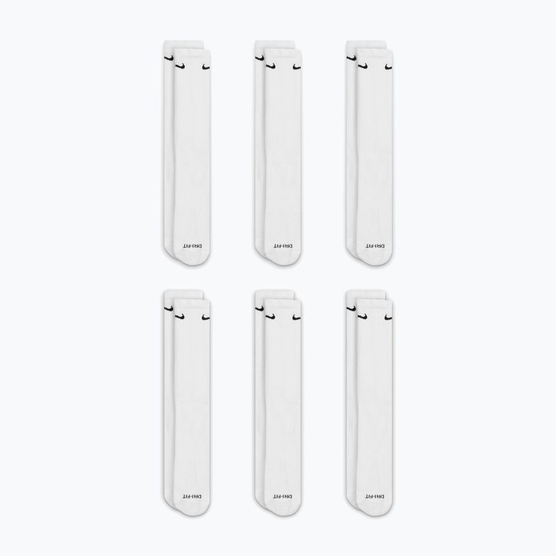 Pánske ponožky Nike Everyday Plus Cushioned Crew 6 párov white/black 3