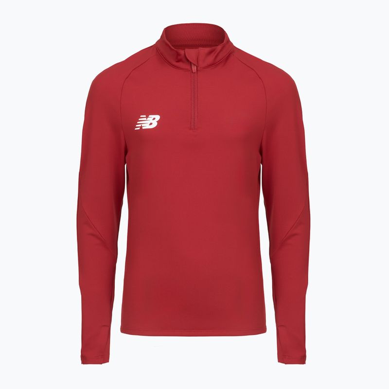Detská futbalová mikina New Balance Training 1/4 Zip Knitted bordová NBEJT9035