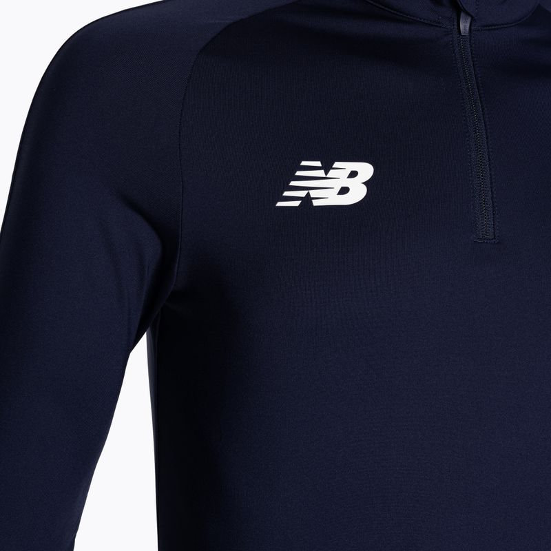 Pánska futbalová mikina New Balance Training 1/4 Zip Knitted navy blue NBEMT9035 3