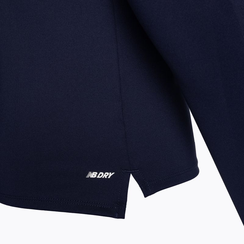 Pánska futbalová mikina New Balance Training 1/4 Zip Knitted navy blue NBEMT9035 4