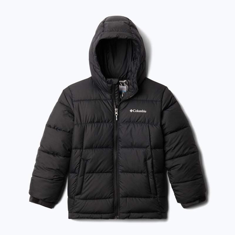 Detská páperová bunda Columbia Pike Lake Hooded 11 čierna 1799491